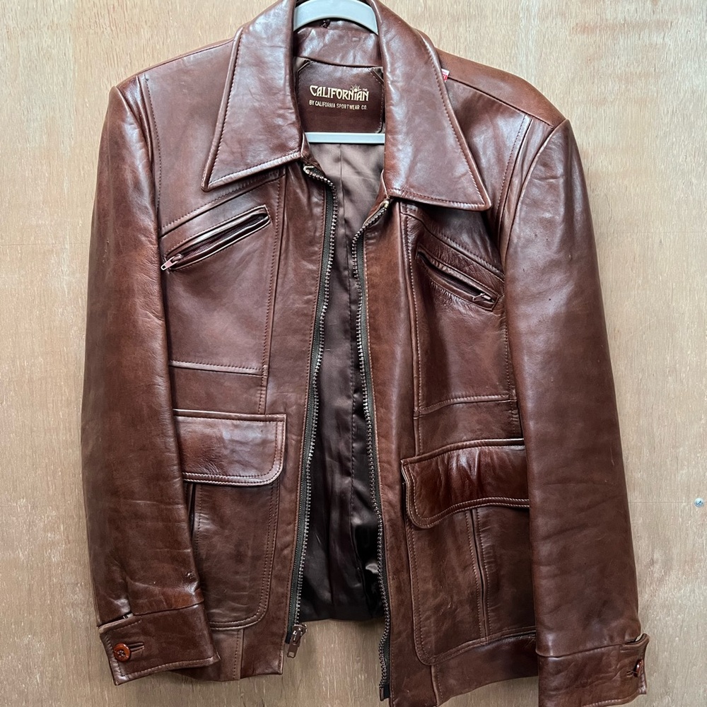 Genuine Brown Leather Jacket